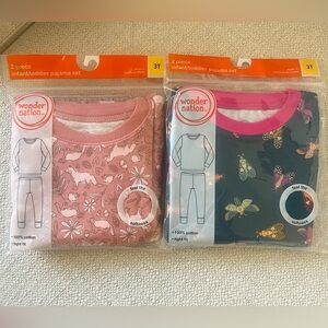 Wonder Nation Kids Pajamas Set 3T Snug fit